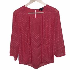 EUC The Limited Polka Dot Career Style Blouse